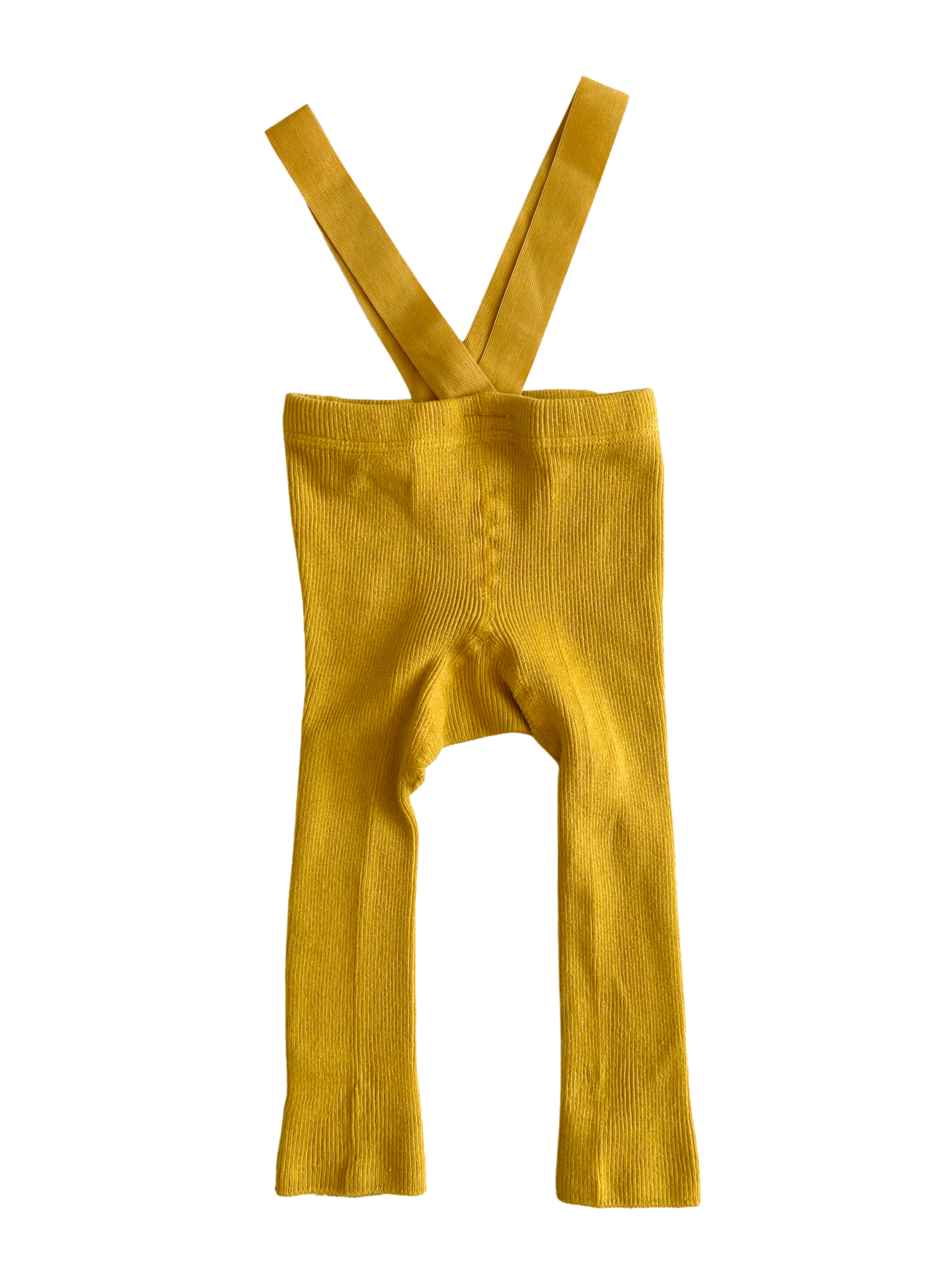 Baby Suspender Footless tights in color Yellow