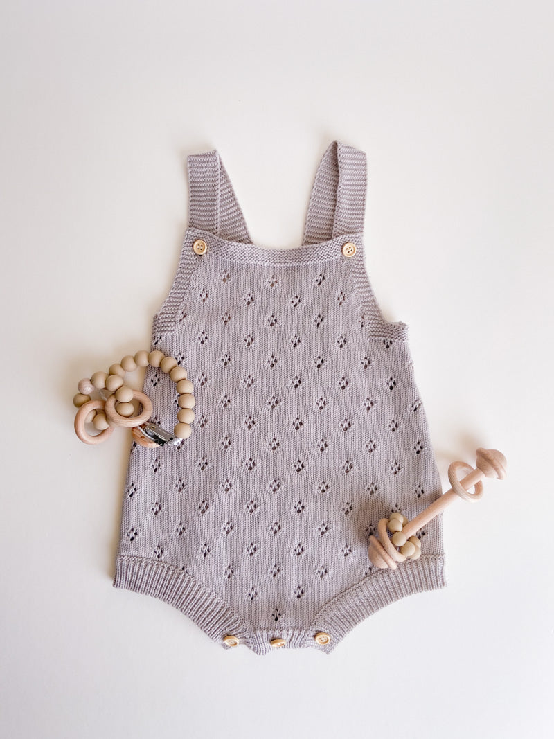 Eyelet Knit Romper