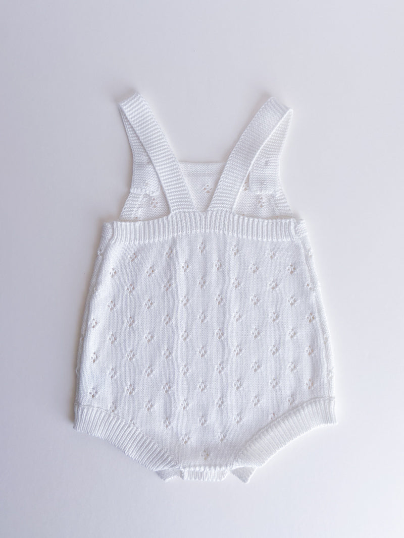 Eyelet Knit Romper