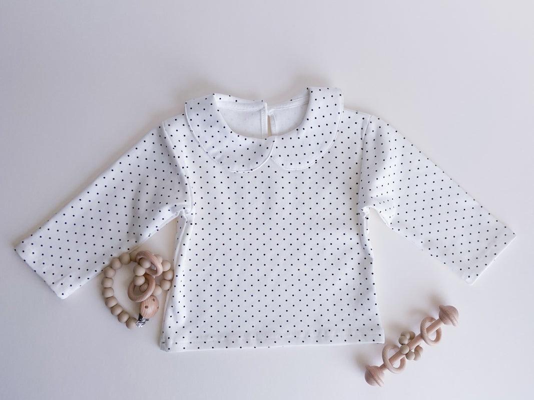 Peter Pan Collar Long-Sleeve Shirt