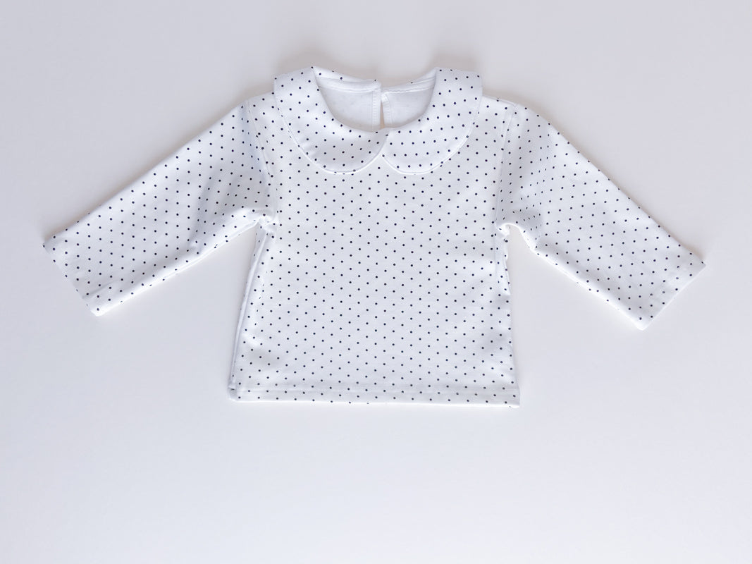 Peter Pan Collar Long-Sleeve Shirt