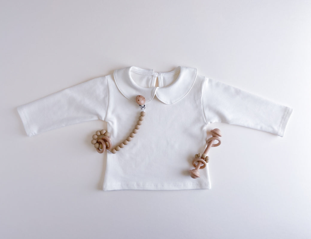 Peter Pan Collar Long-Sleeve Shirt