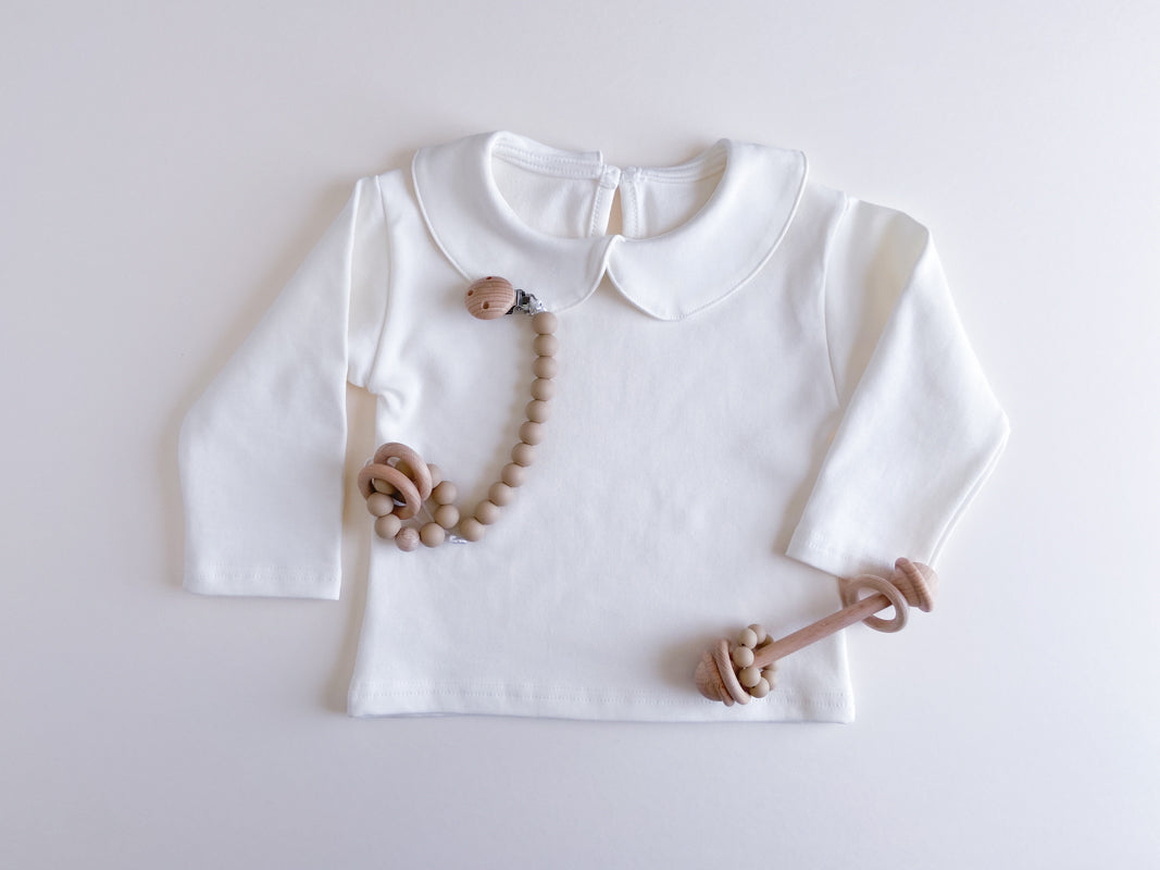 Peter Pan Collar Long-Sleeve Shirt